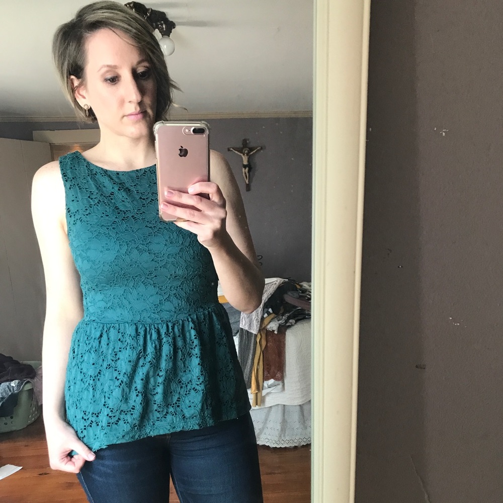 Tart Lace High Low Tank Top